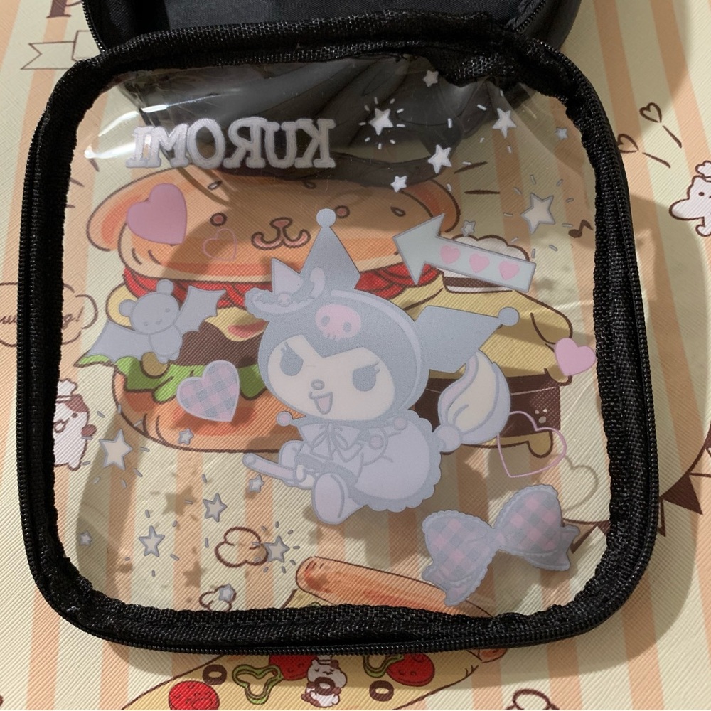 Kuromi Small Square Black Makeup Bag - Picture 4 of 15